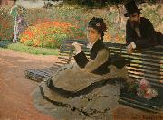 Claude Monet, WLA metmuseum Camille Monet on a Garden Bench